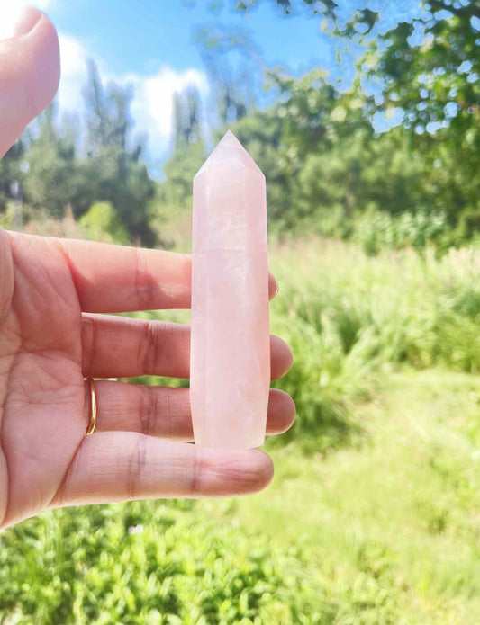 Rose Quartz Crystal Point