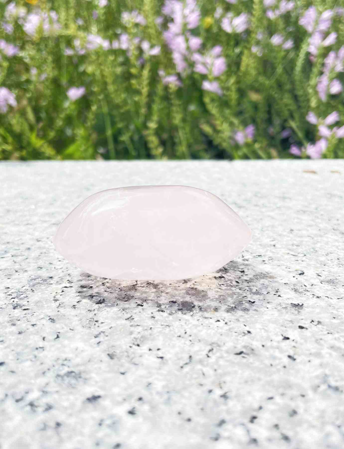 Rose Quartz Palm Stone