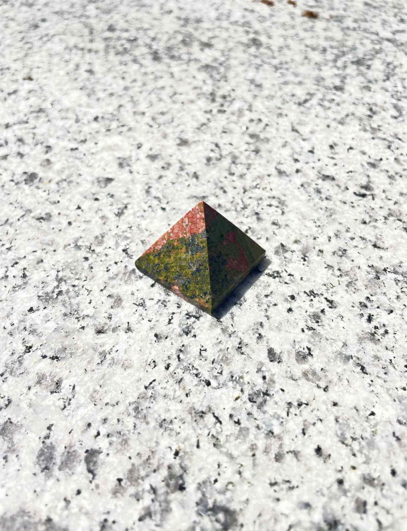 Unakite Stone Pyramid