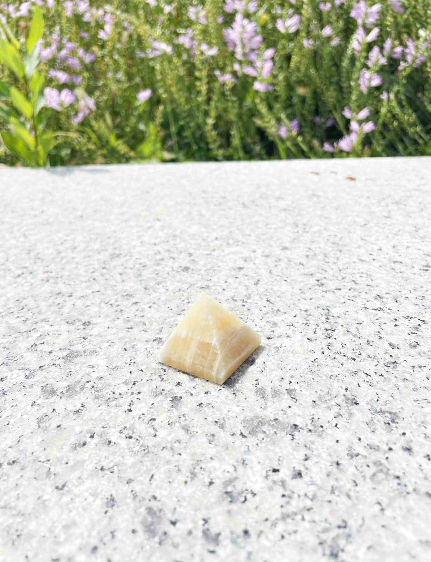 Yellow Calcite Pyramid