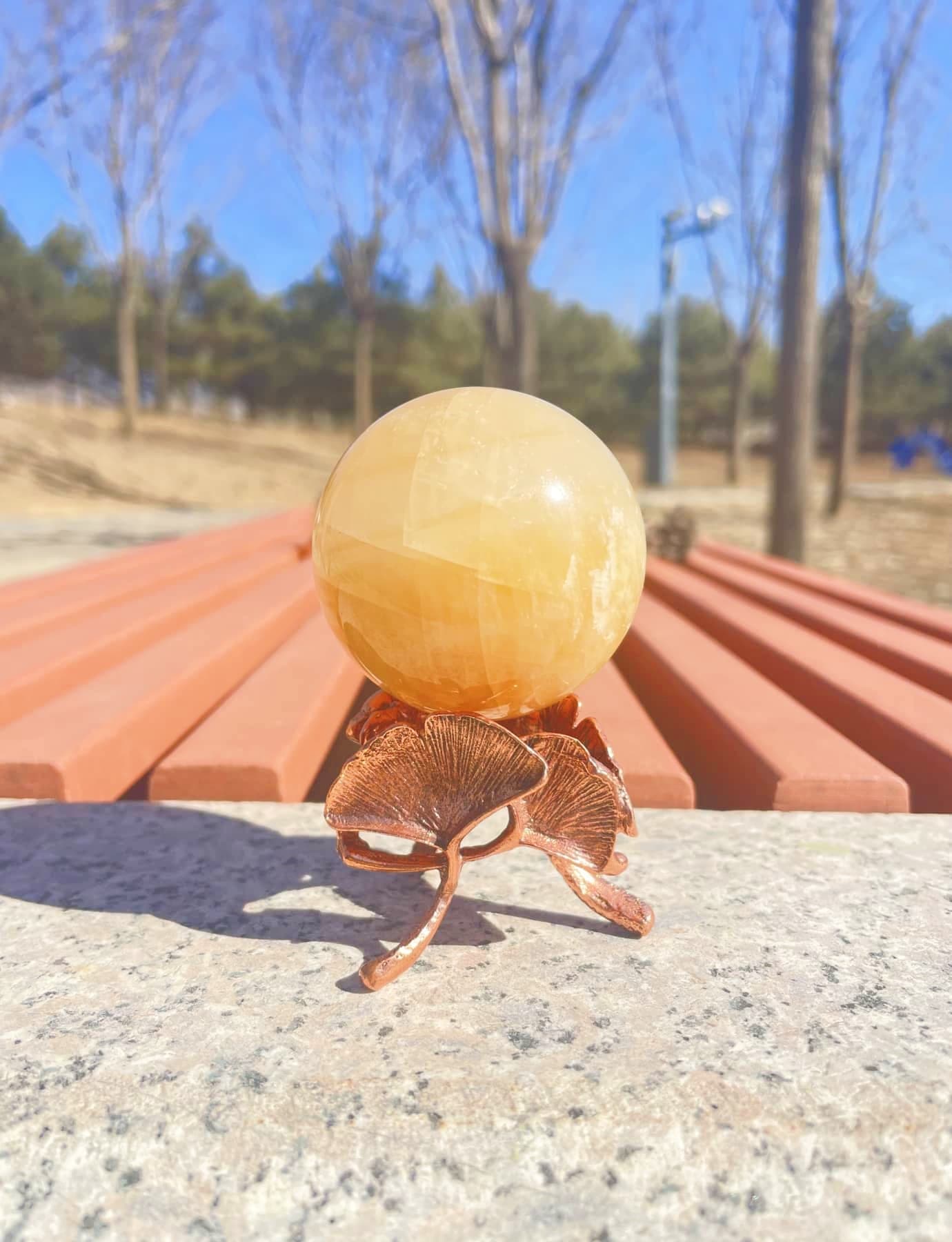 Yellow Agate Ball