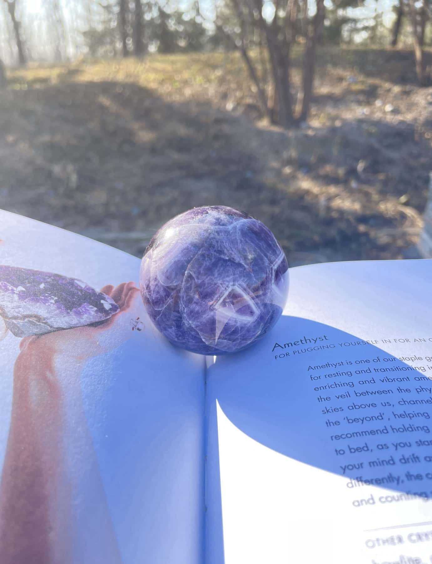 amethyst crystals ball