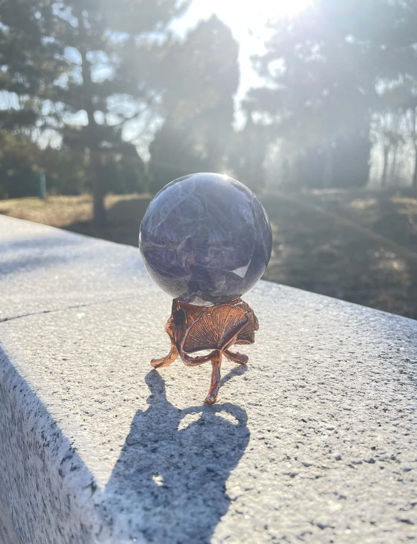 amethyst stone ball