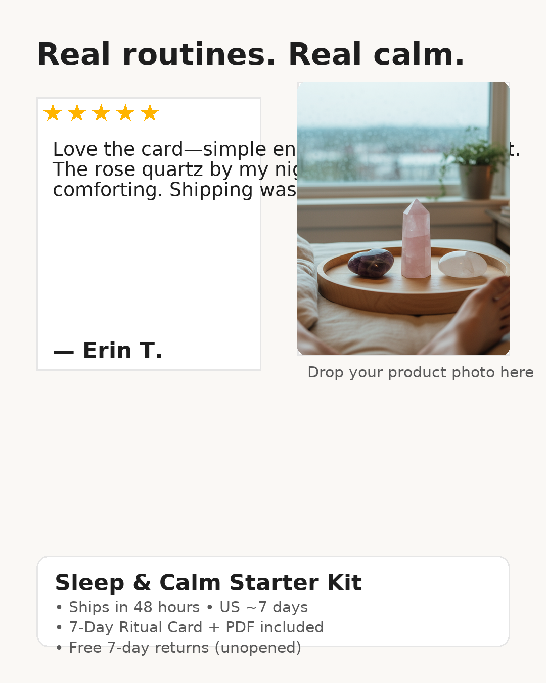 sleep calm review card final