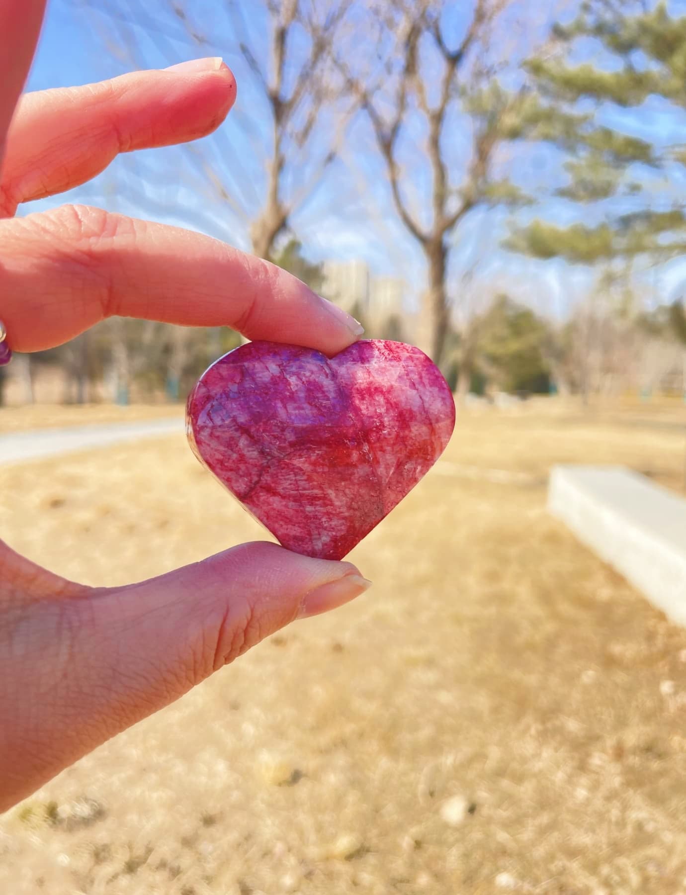 sunstone heart stone