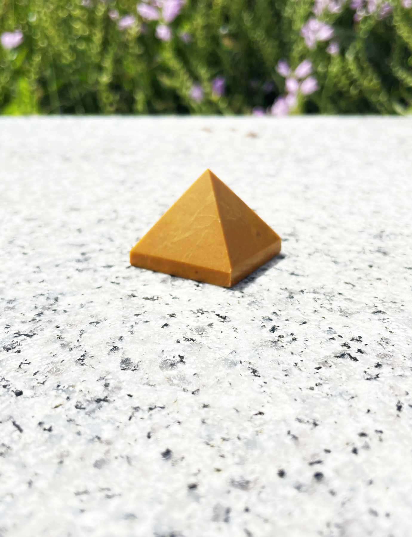 Yellow Jasper Pyramid